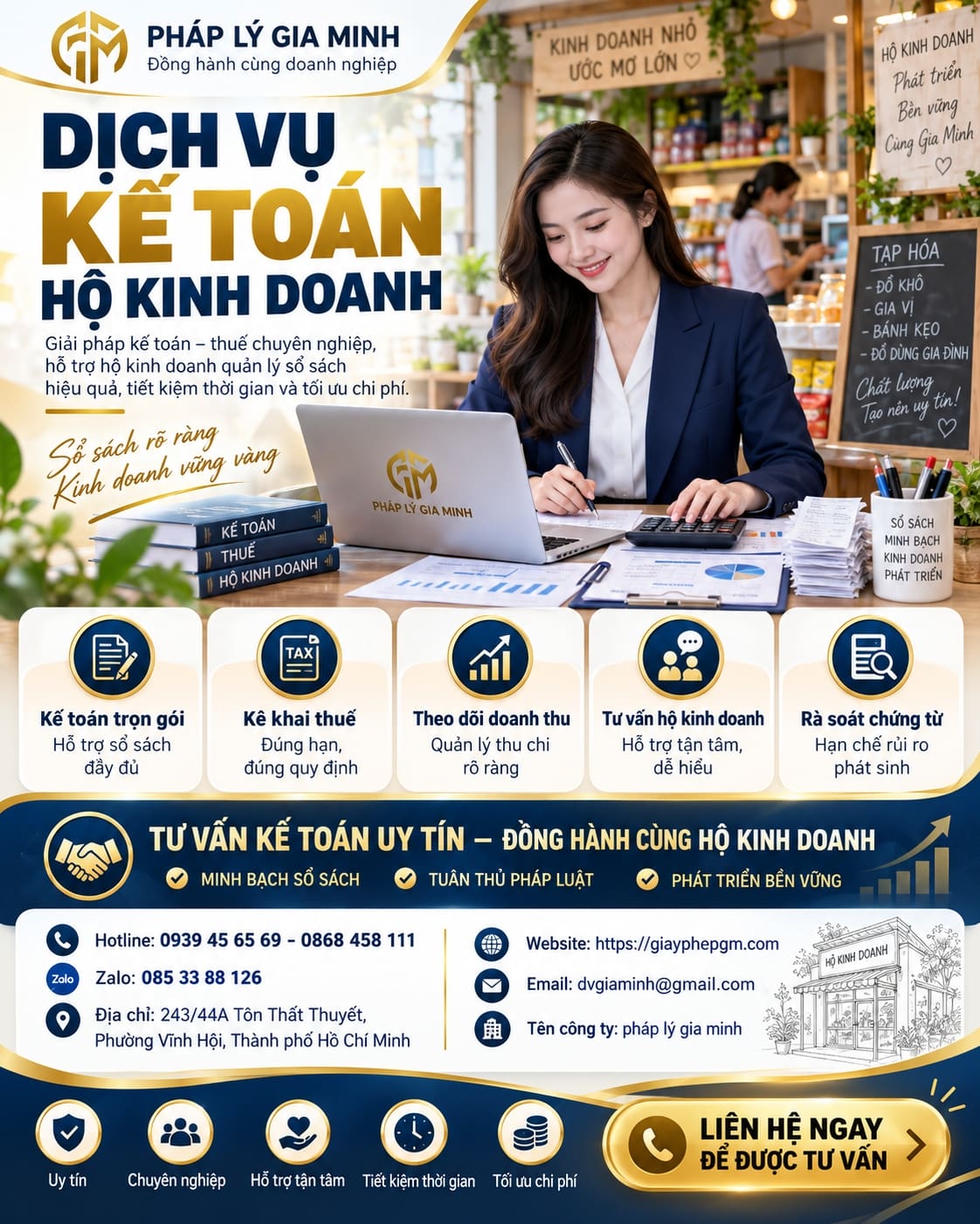 Bảng giá dịch vụ kế toán hộ kinh doanh Bảng giá dịch vụ kế toán hộ kinh doanh