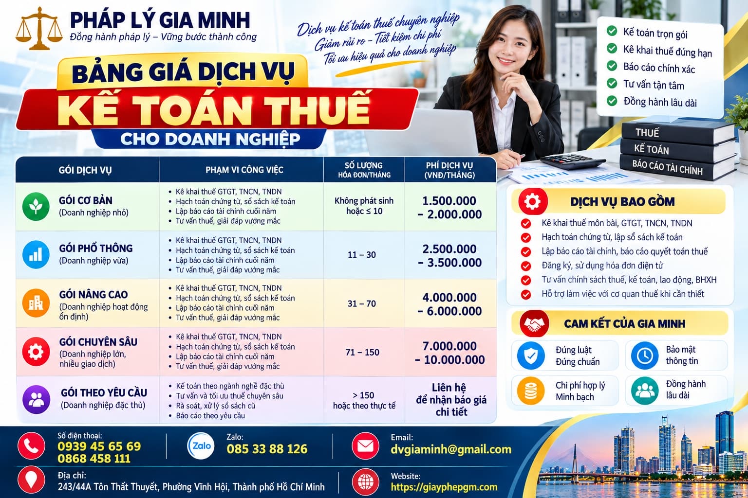 Bảng giá dịch vụ kế toán thuế cho doanh nghiệp Bảng giá dịch vụ kế toán thuế cho doanh nghiệp