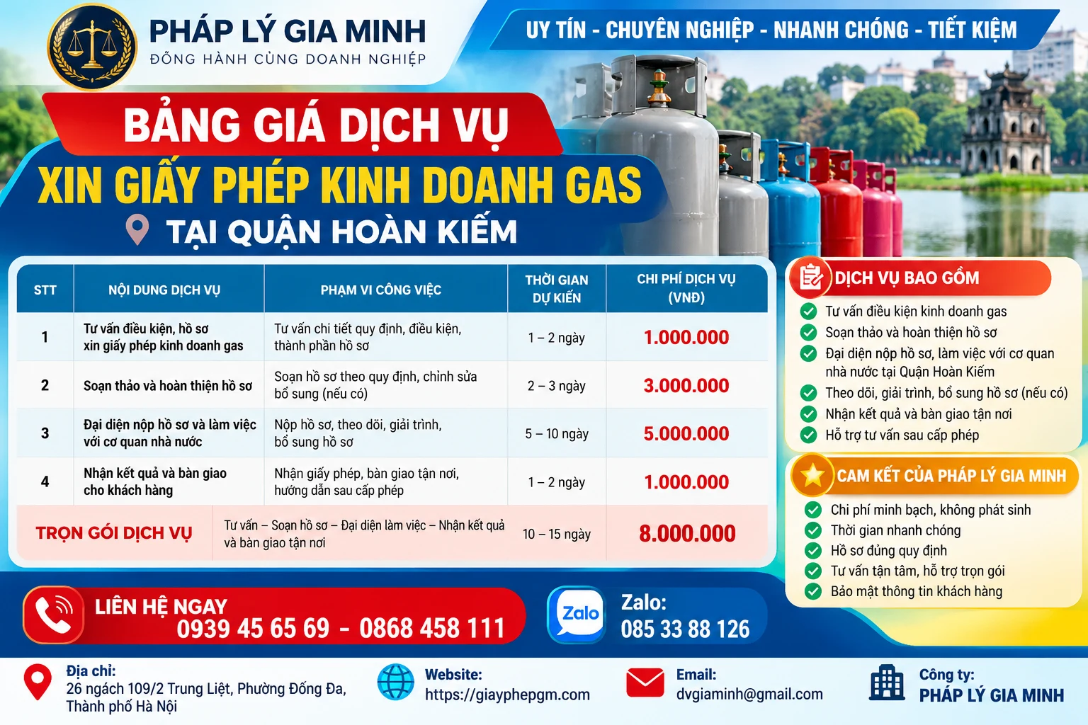 Bảng Giá Dịch Vụ Xin Giấy Phép Kinh Doanh Gas Tại Quận Hoàn Kiếm Bảng Giá Dịch Vụ Xin Giấy Phép Kinh Doanh Gas Tại Quận Hoàn Kiếm