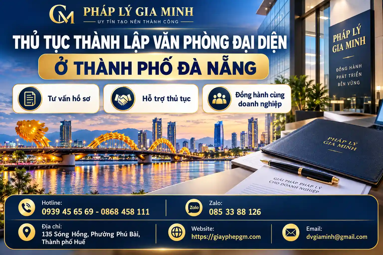 Bảng Giá Thành Lập Văn Phòng Đại Diện Tại Đà Nẵng