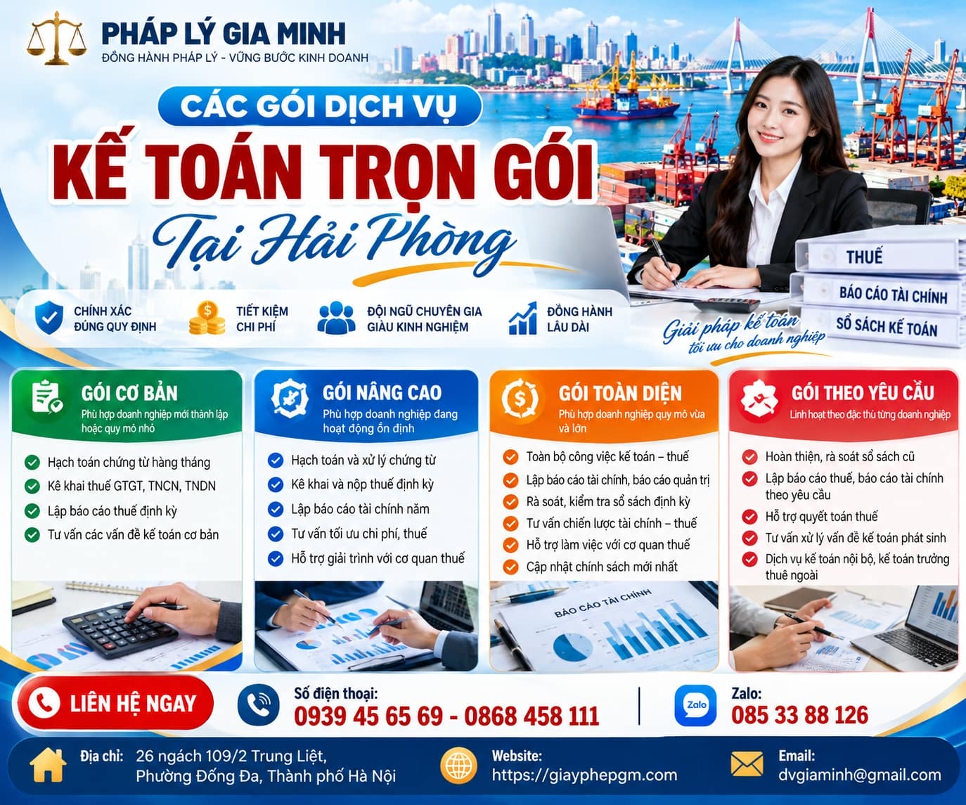 Các gói Dịch Vụ Kế Toán Trọn Gói Tại Hải Phòng Các gói Dịch Vụ Kế Toán Trọn Gói Tại Hải Phòng