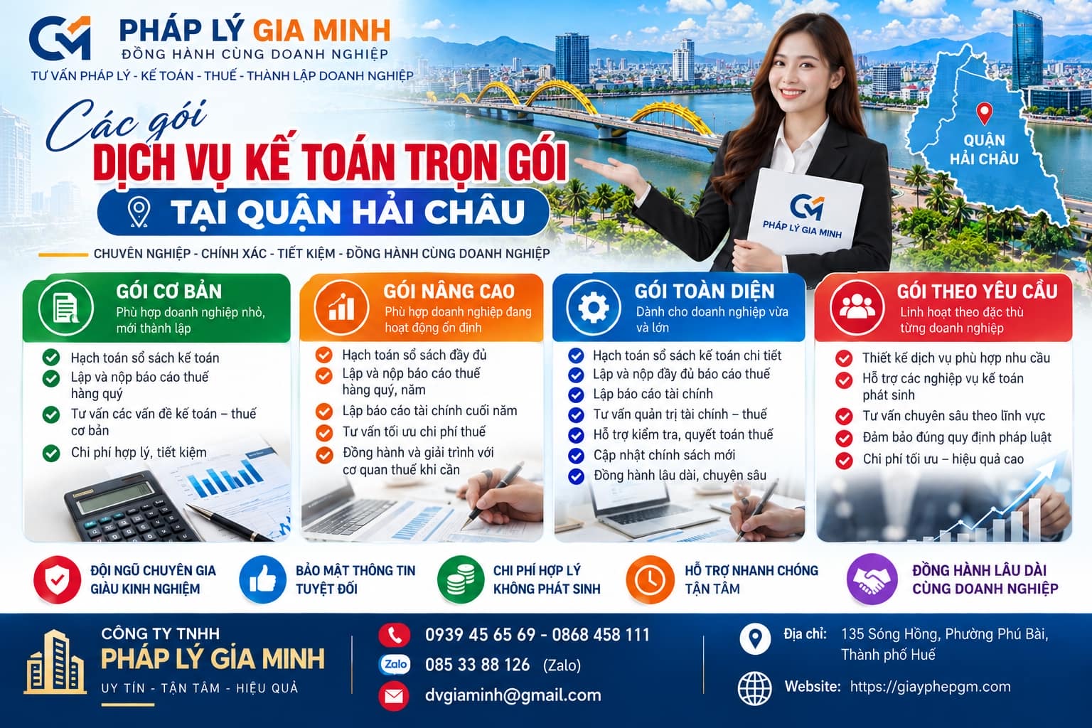 Các gói Dịch Vụ Kế Toán Trọn Gói Tại Quận Hải Châu