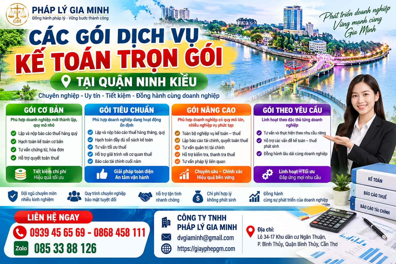 Các gói Dịch Vụ Kế Toán Trọn Gói Tại Quận Ninh Kiều