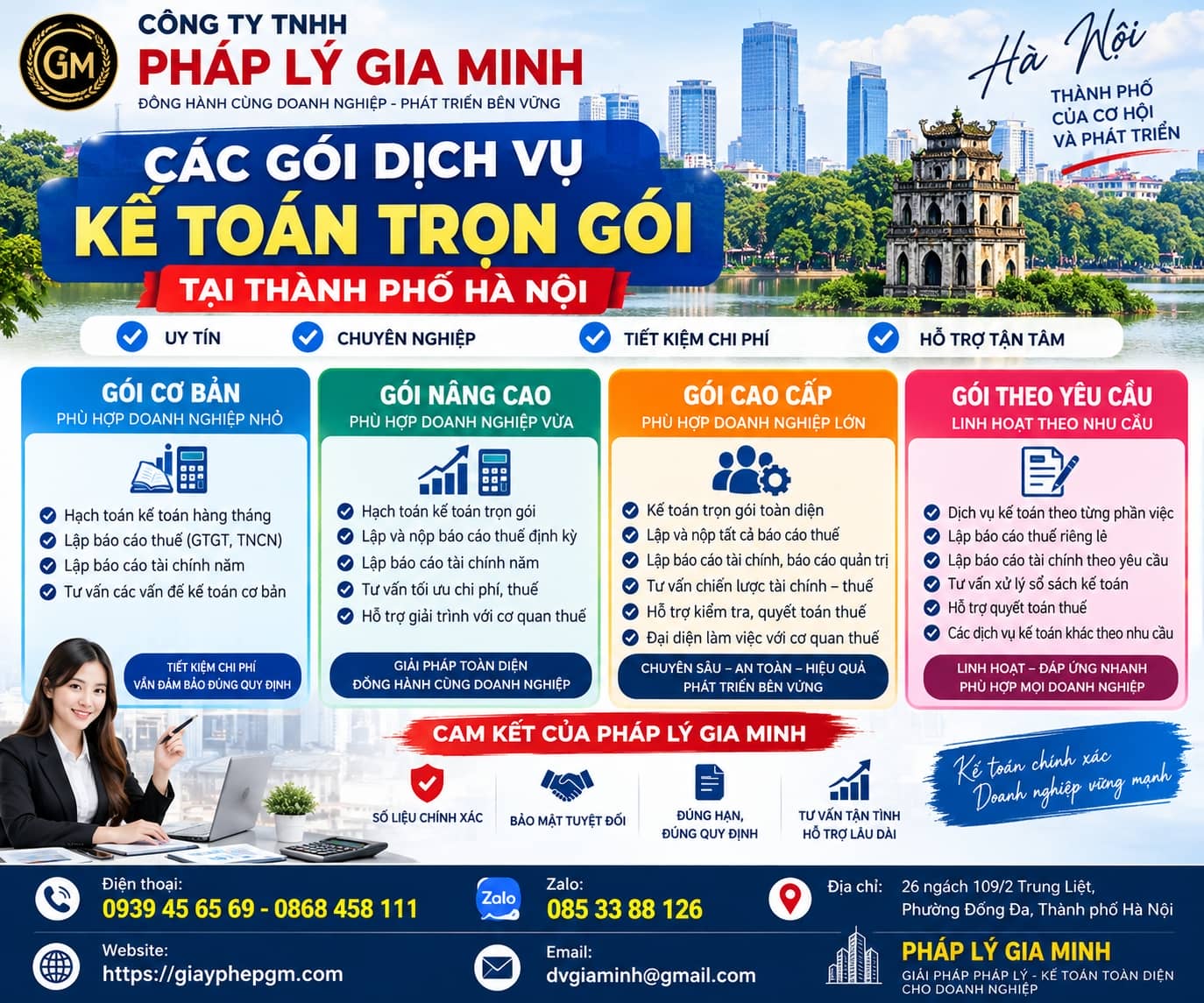 Các gói Dịch Vụ Kế Toán Trọn Gói Tại Thành Phố Hà Nội Các gói Dịch Vụ Kế Toán Trọn Gói Tại Thành Phố Hà Nội