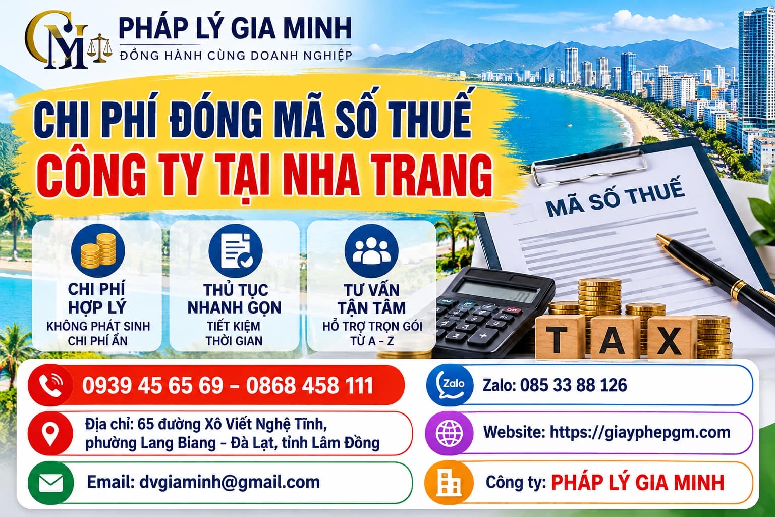 Chi phí đóng mã số thuế công ty tại Nha Trang Chi phí đóng mã số thuế công ty tại Nha Trang