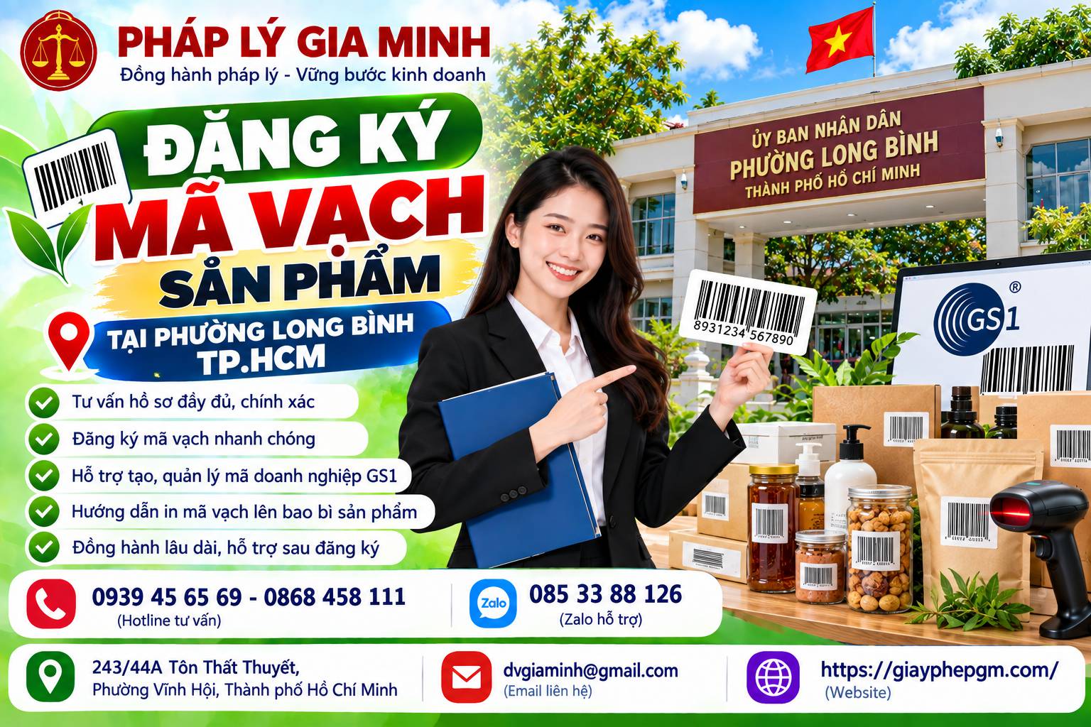 Đăng ký mã vạch sản phẩm tại phường Long Bình TPHCM