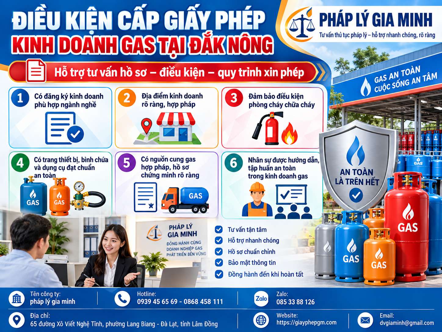 Điều kiện cấp giấy phép kinh doanh gas tại Đắk Nông Điều kiện cấp giấy phép kinh doanh gas tại Đắk Nông