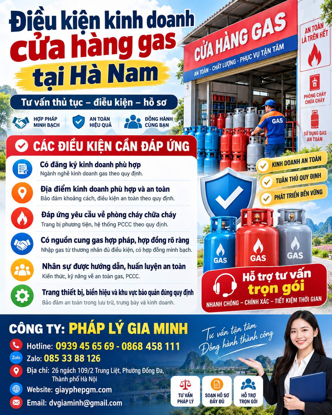 Điều kiện kinh doanh cửa hàng gas tại Hà Nam Điều kiện kinh doanh cửa hàng gas tại Hà Nam