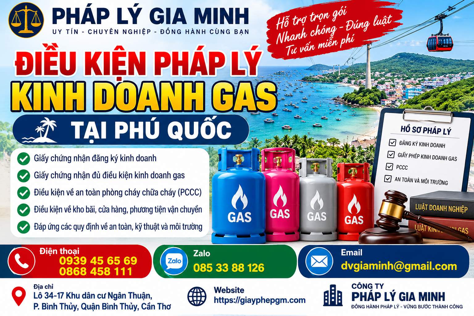 Điều kiện pháp lý kinh doanh gas tại Phú Quốc Điều kiện pháp lý kinh doanh gas tại Phú Quốc