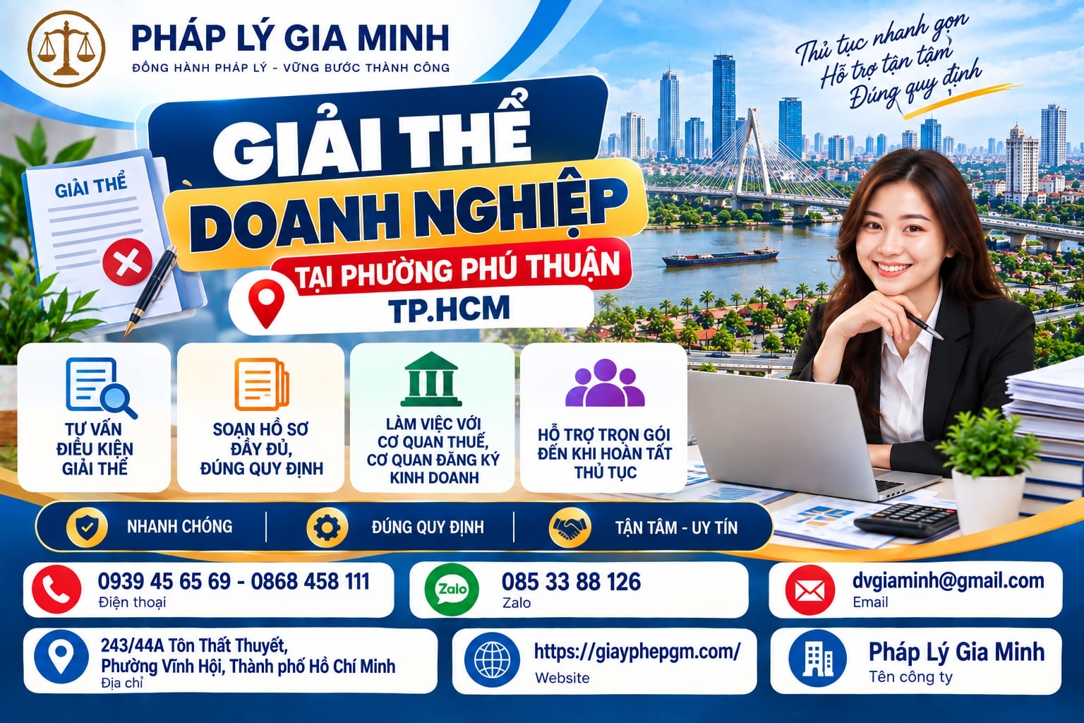 Giải thể doanh nghiệp tại phường Phú Thuận TPHCM