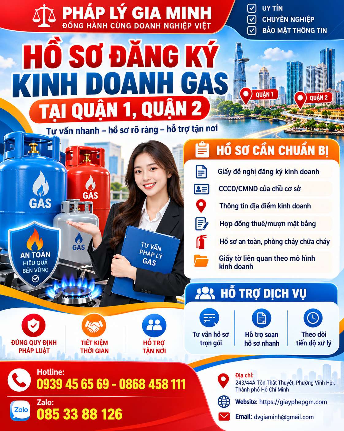 Hồ sơ đăng ký kinh doanh gas tại quận 1 2