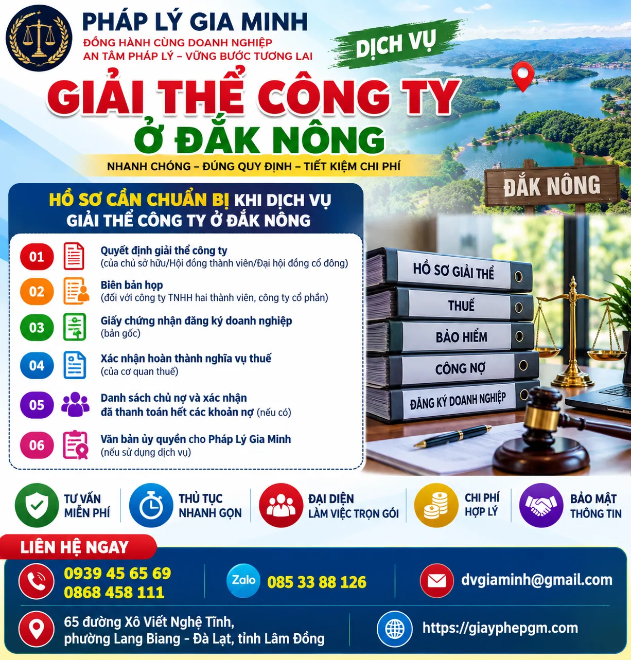Hồ Sơ Giải Thể Công Ty Tại Đắk Nông