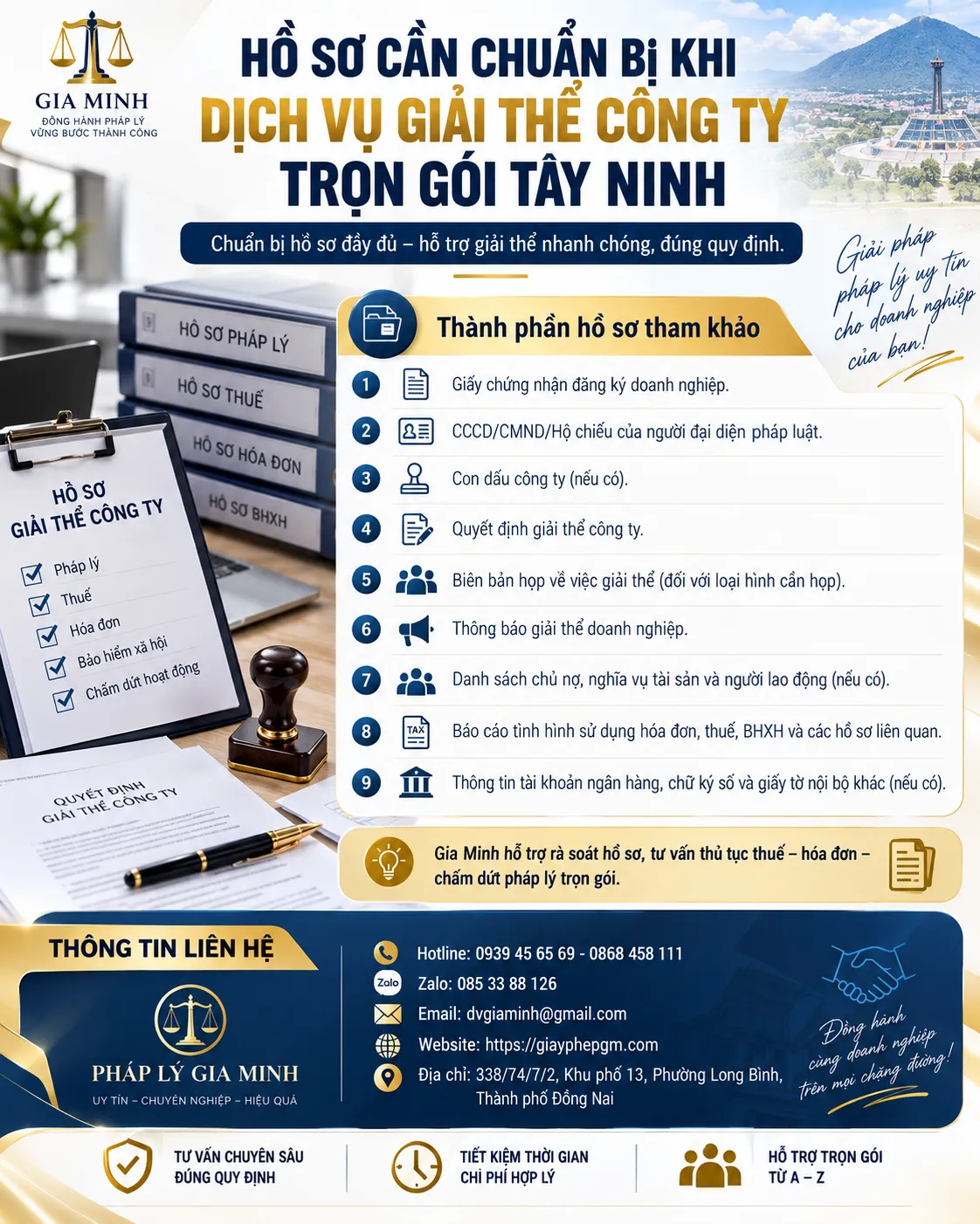 Hồ Sơ Giải Thể Công Ty Tại Tây Ninh Hồ Sơ Giải Thể Công Ty Tại Tây Ninh