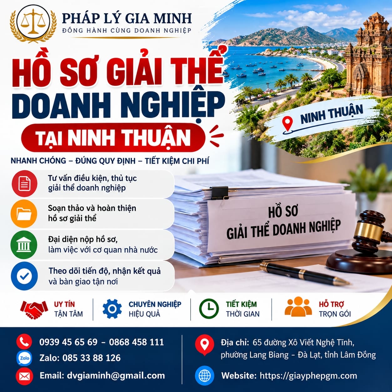 Hồ sơ giải thể doanh nghiệp tại Ninh Thuận