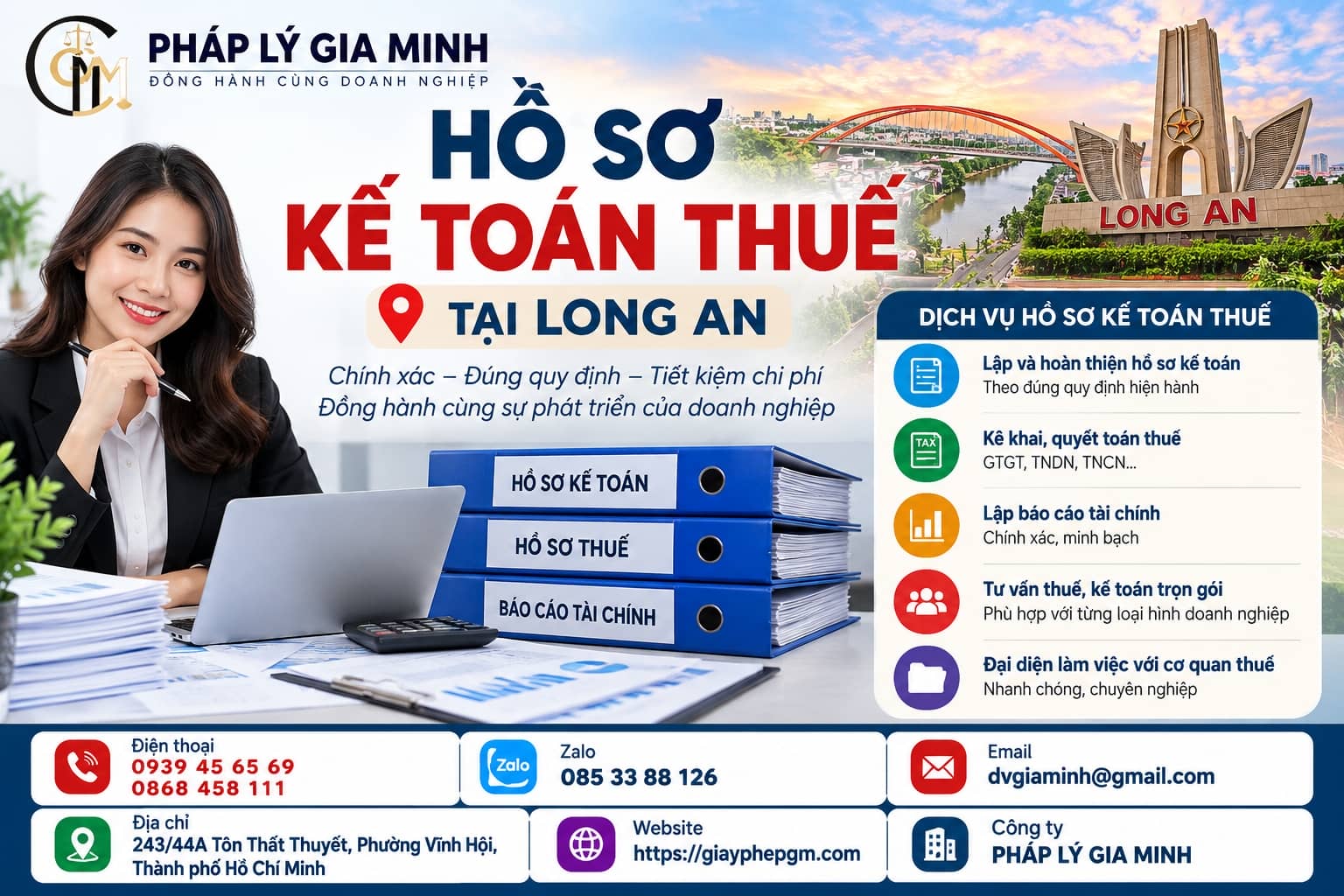 Hồ sơ kế toán thuế tại Long An