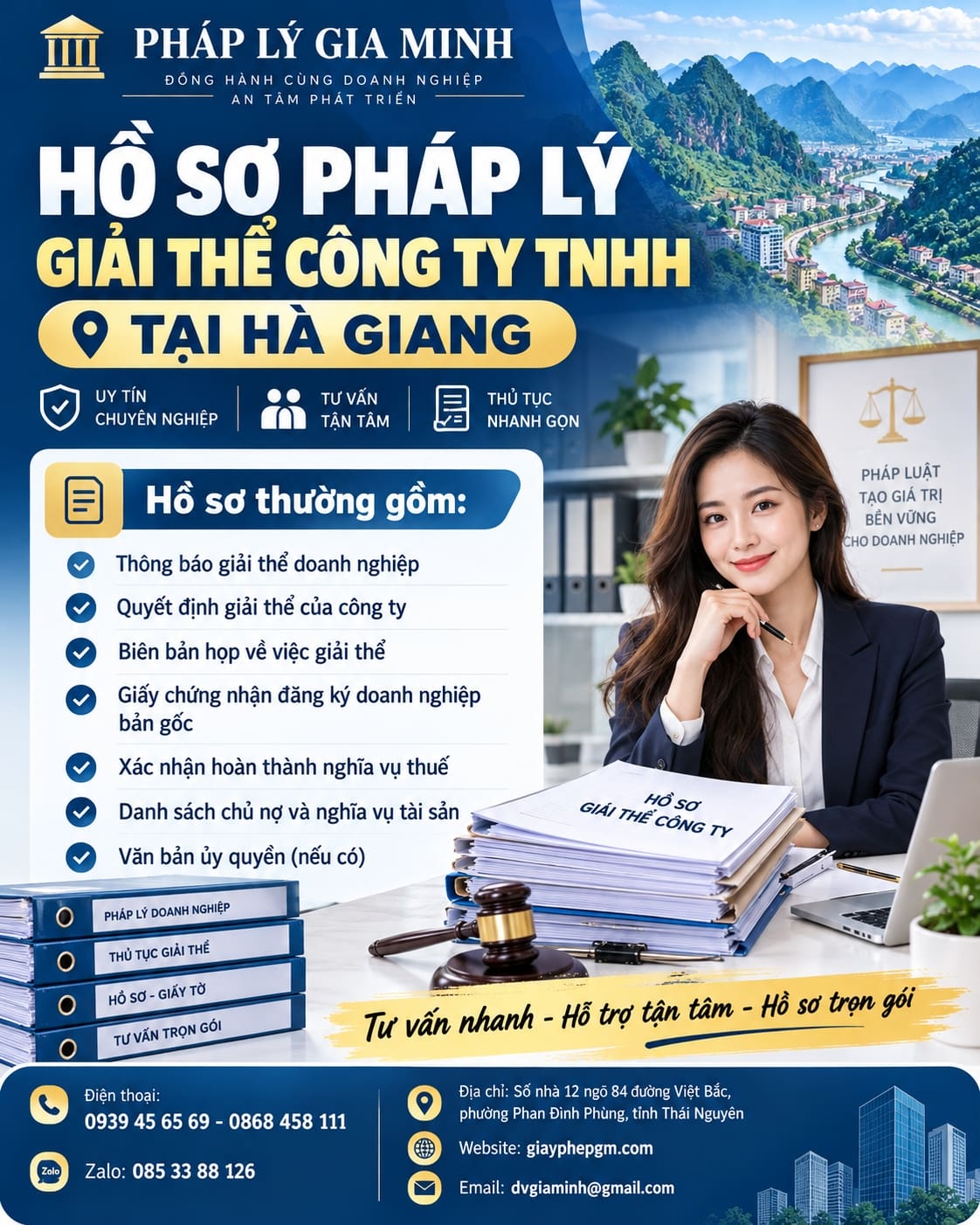 Hồ sơ pháp lý giải thể công ty TNHH tại Hà Giang
