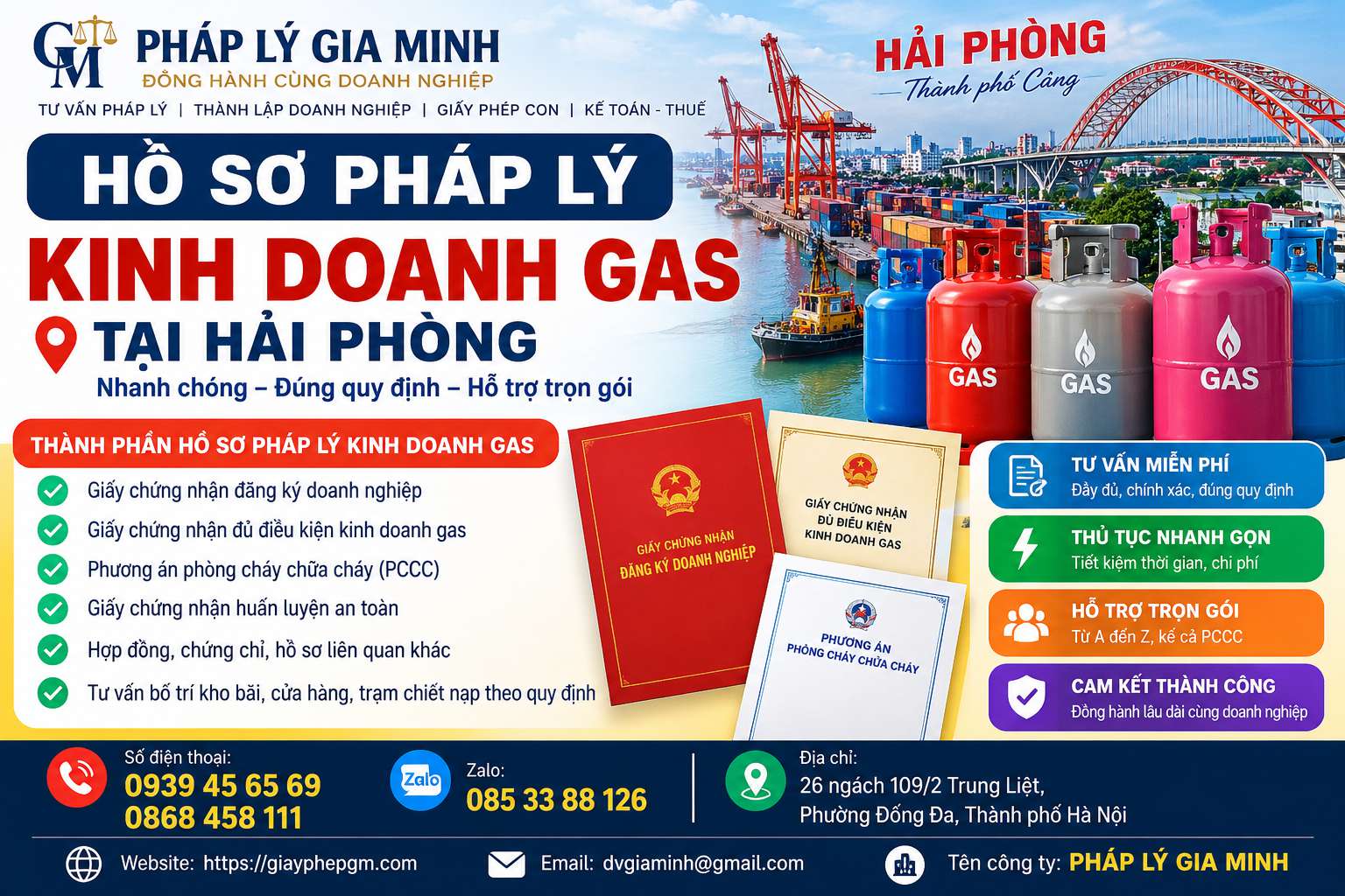 Hồ sơ pháp lý kinh doanh gas tại Hải Phòng