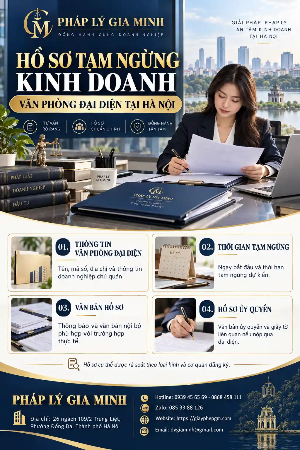 Hồ Sơ Tạm Ngừng Văn Phòng Đại Diện Tại Hà Nội Hồ Sơ Tạm Ngừng Văn Phòng Đại Diện Tại Hà Nội