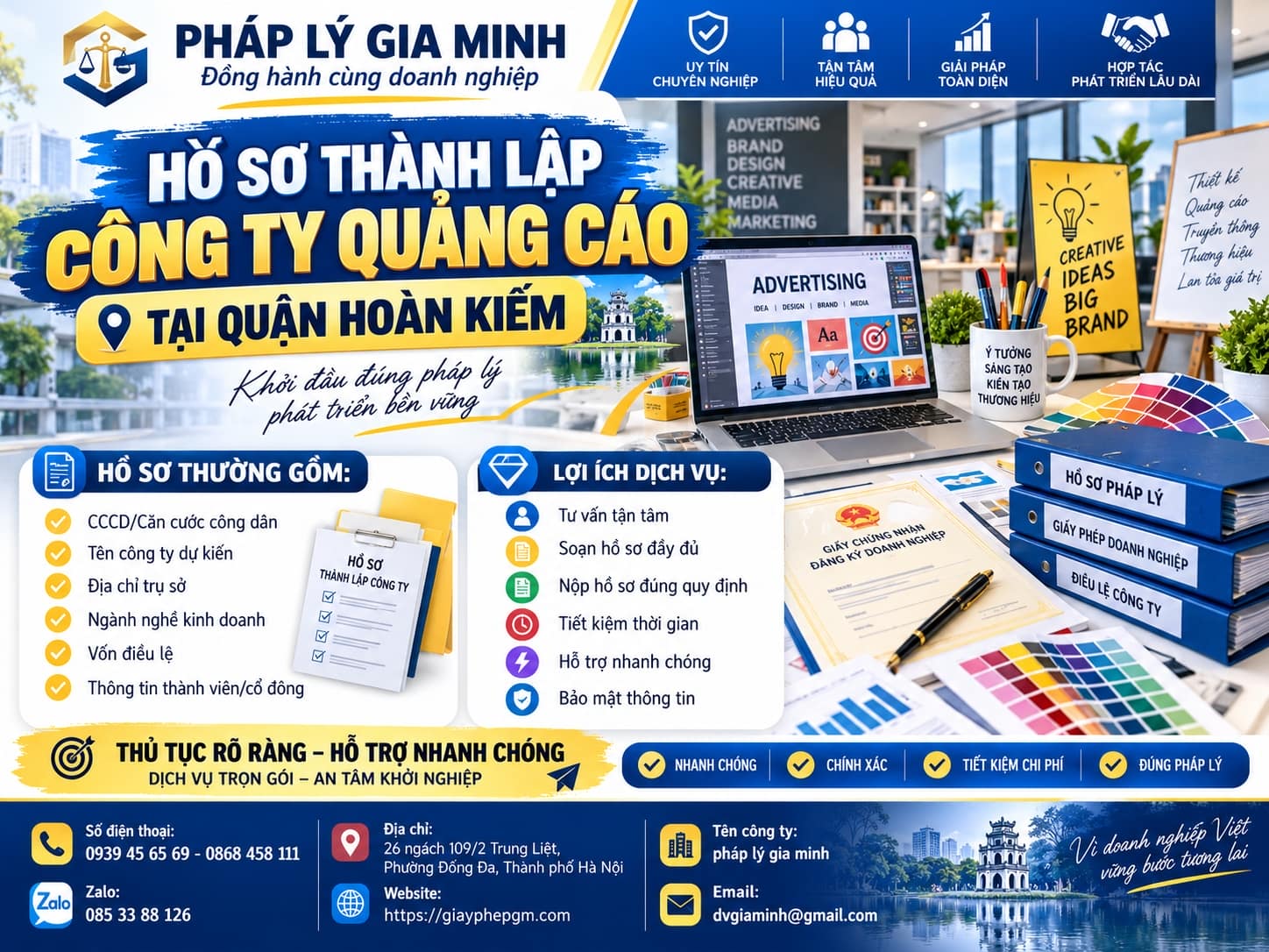 Hồ Sơ Thành Lập Công Ty Quảng Cáo Tại Quận Hoàn Kiếm Hồ Sơ Thành Lập Công Ty Quảng Cáo Tại Quận Hoàn Kiếm