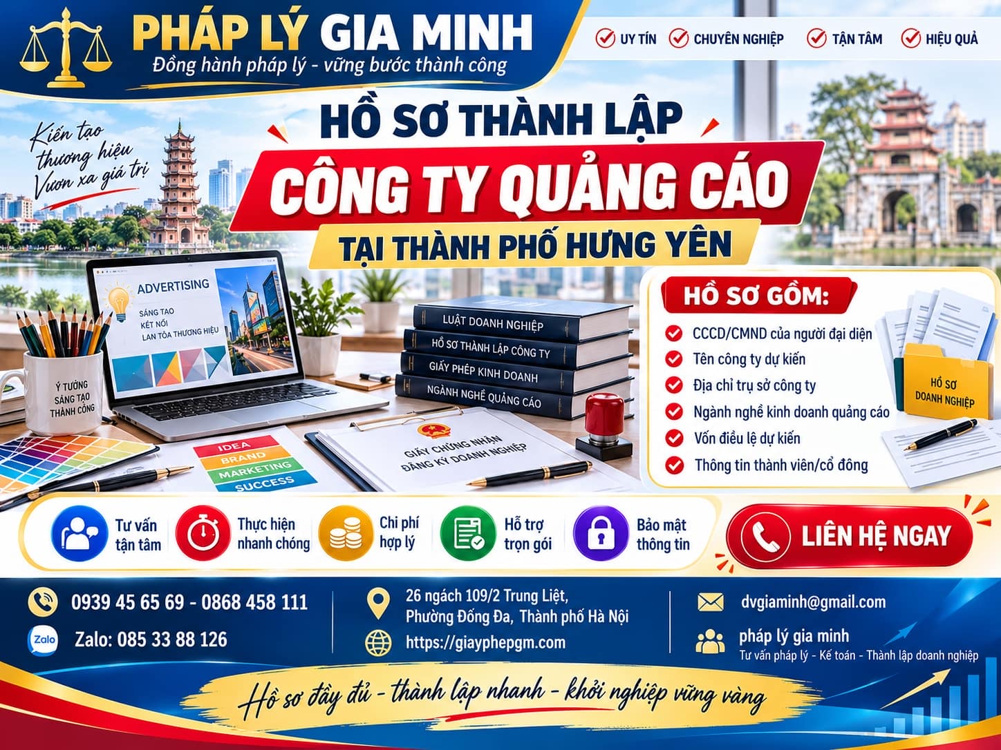 Hồ Sơ Thành Lập Công Ty Quảng Cáo Tại Thành Phố Hưng Yên