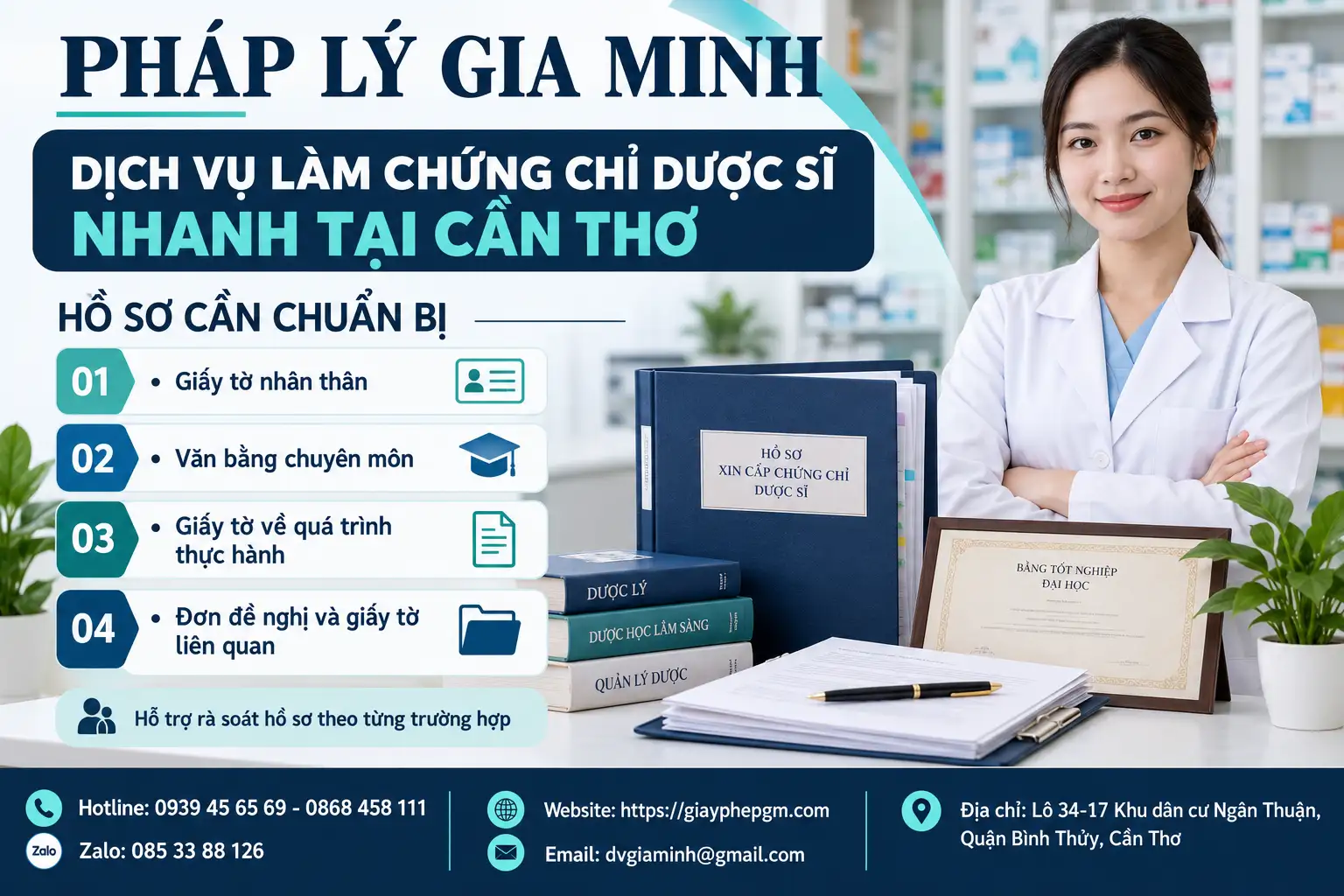 Hồ Sơ Xin Chứng Chỉ Hành Nghề Dược Tại Cần Thơ
