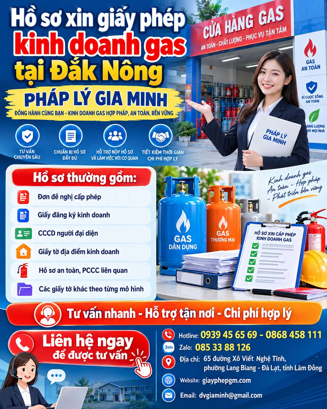 Hồ sơ xin giấy phép kinh doanh gas tại Đắk Nông Hồ sơ xin giấy phép kinh doanh gas tại Đắk Nông