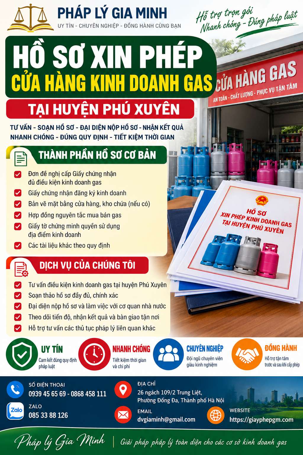 Hồ sơ xin phép cửa hàng kinh doanh gas tại huyện Phú Xuyên Hồ sơ xin phép cửa hàng kinh doanh gas tại huyện Phú Xuyên