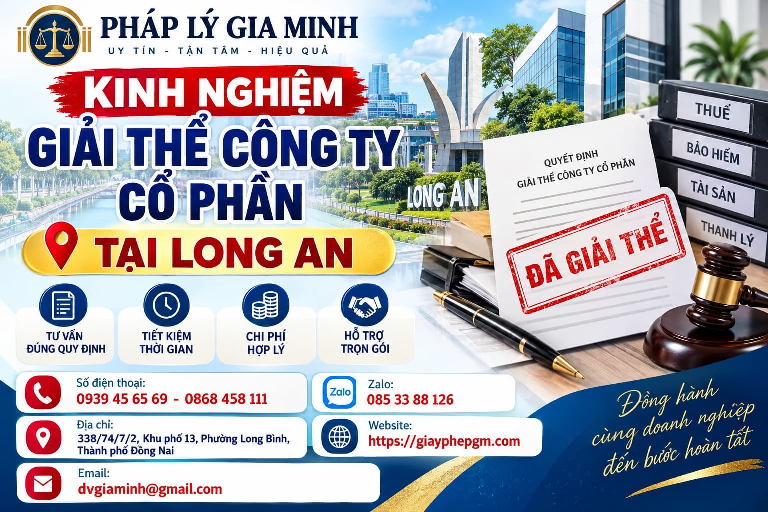 Kinh nghiệm giải thể công ty cổ phần tại Long An