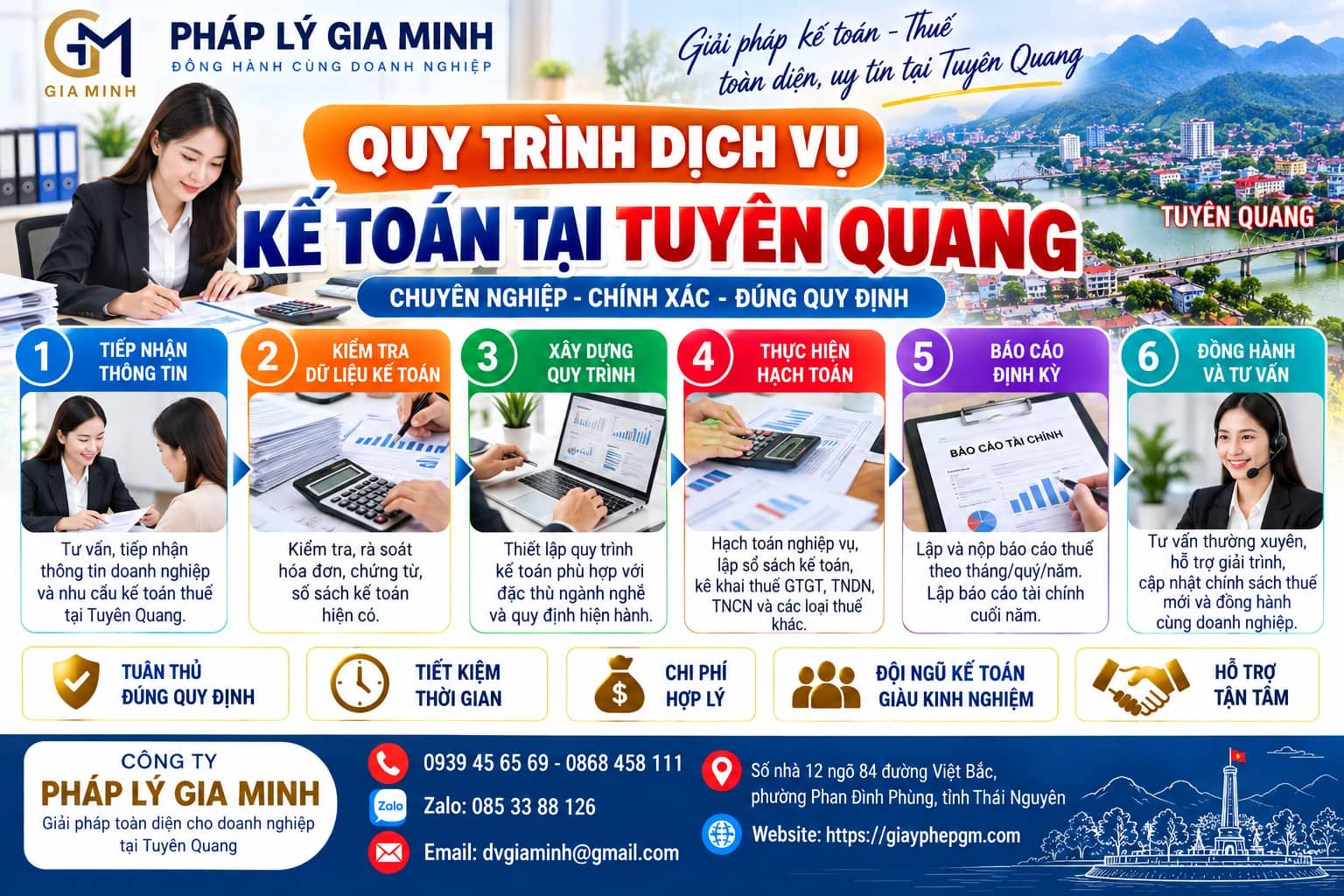 Kinh nghiệm lựa chọn dịch vụ kế toán tại Tuyên Quang