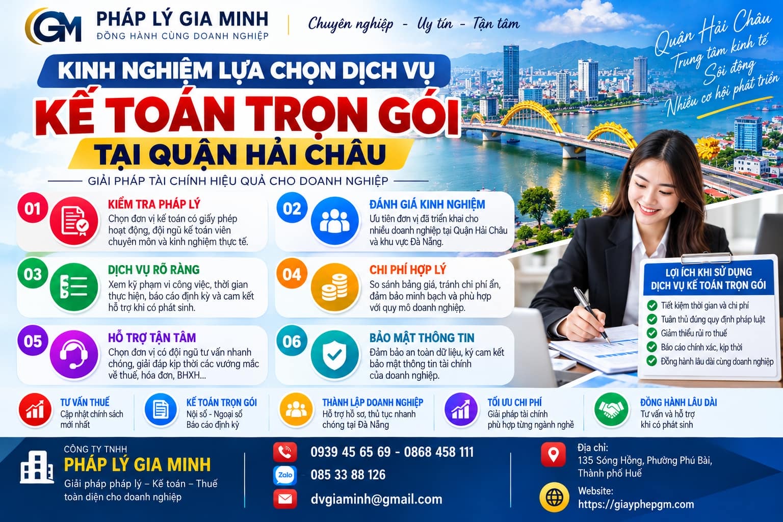 Kinh nghiệm lựa chọn dịch vụ Kế Toán Trọn Gói Tại Quận Hải Châu