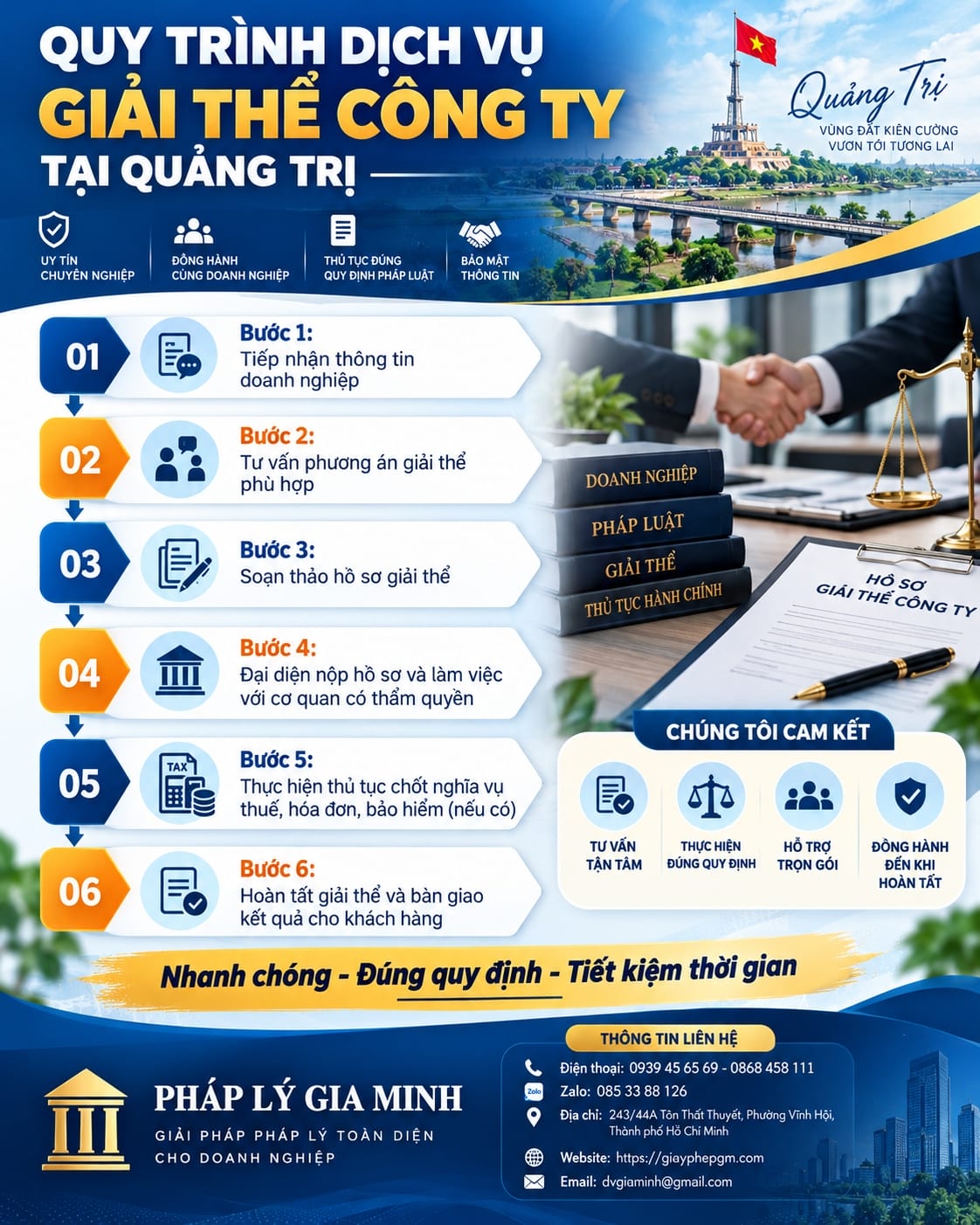 Quy trình dịch vụ giải thể công ty tại Quảng Trị