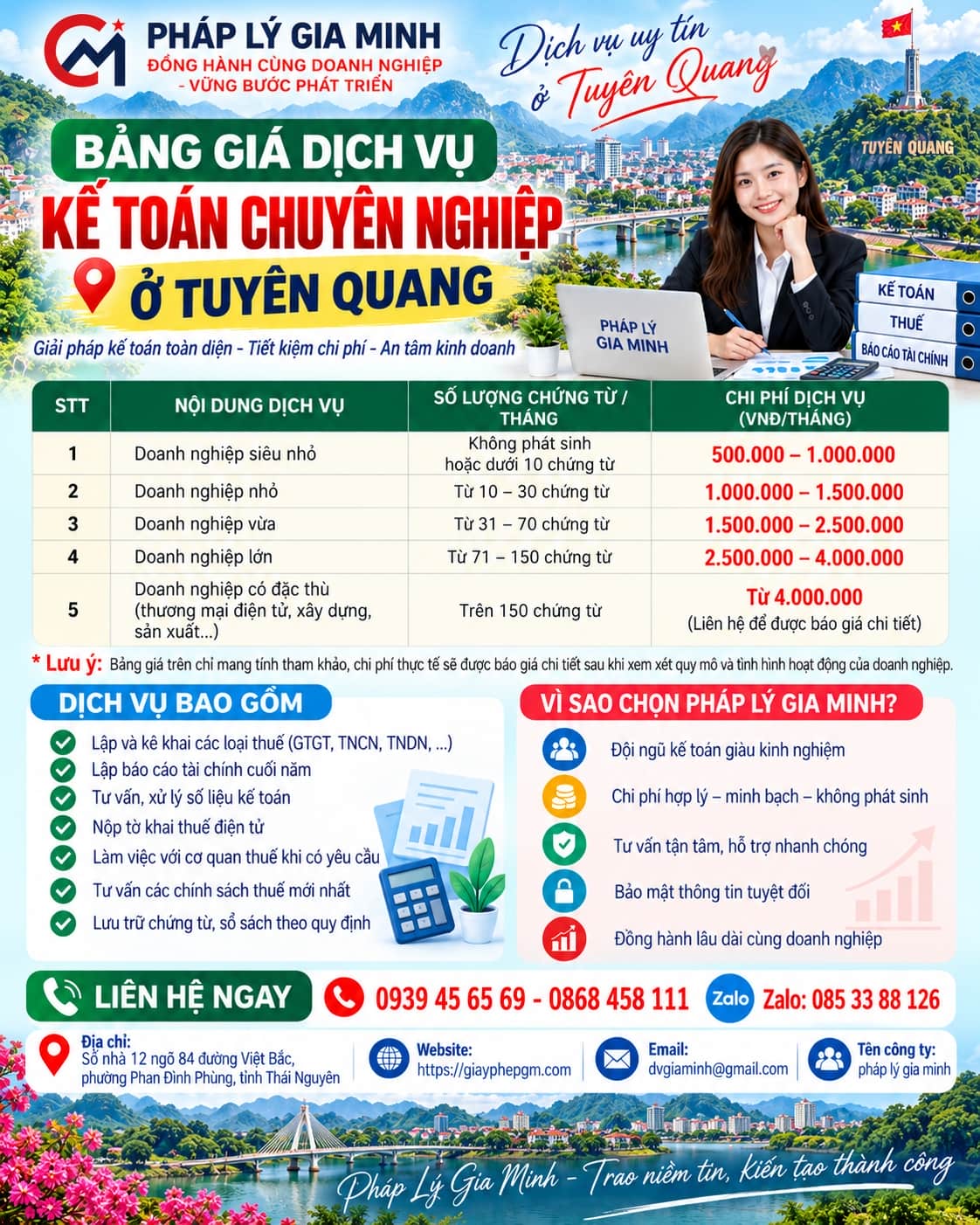 Quy trình dịch vụ kế toán tại Tuyên Quang