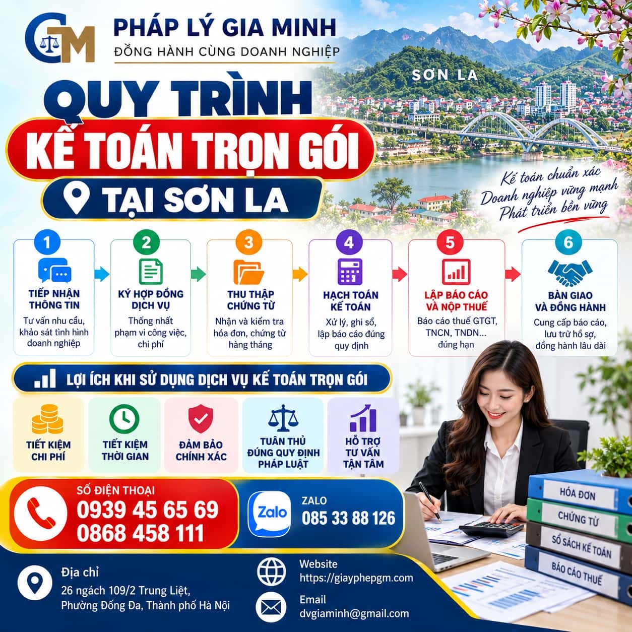 Quy trình kế toán trọn gói tại Sơn La