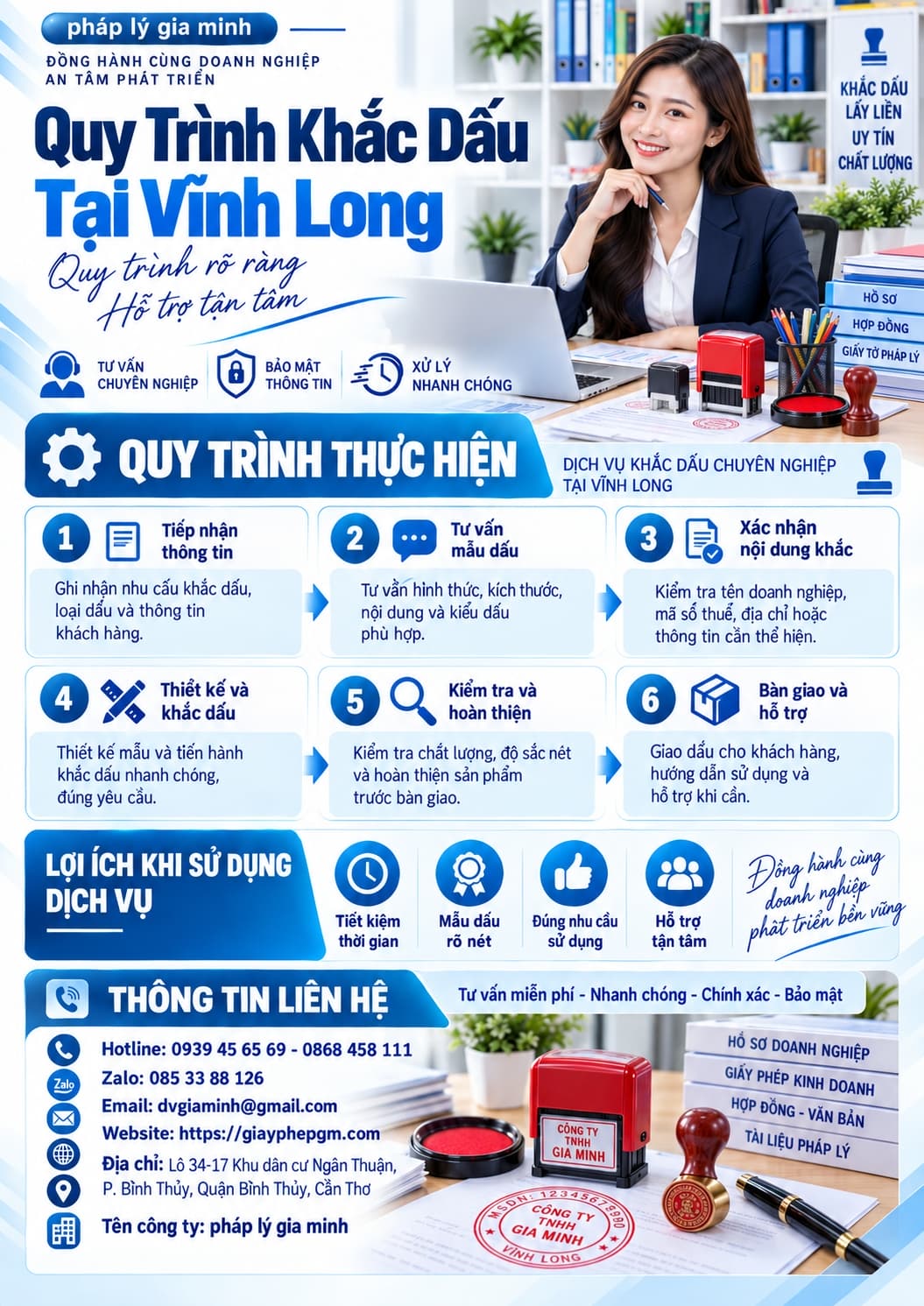 Quy Trình Khắc Dấu Tại Vĩnh Long