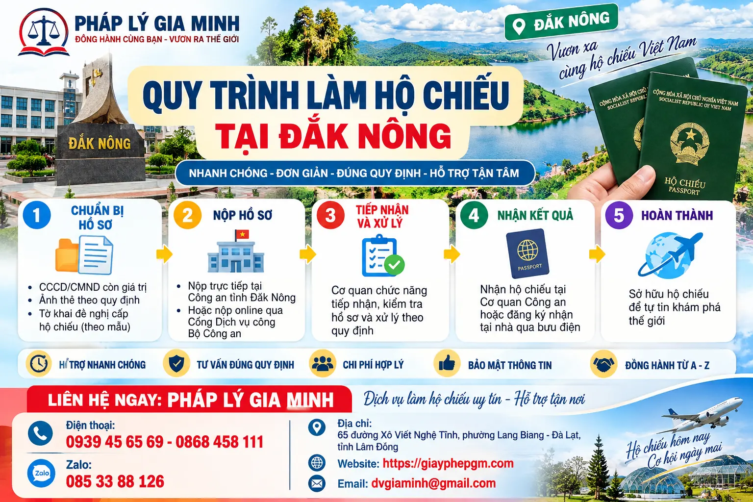 Quy Trình Làm Hộ Chiếu Tại Đắk Nông