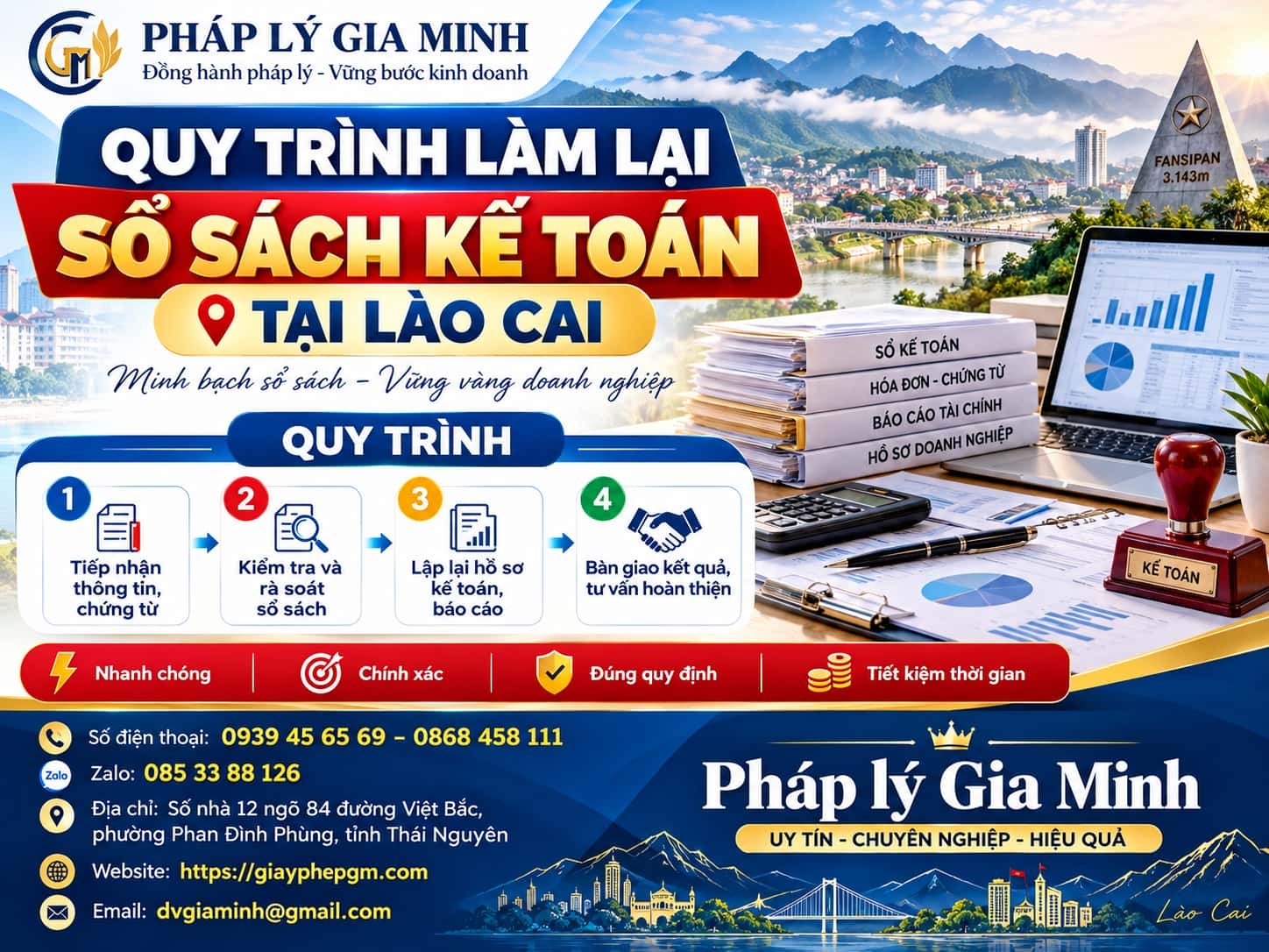 Quy trình làm lại sổ sách kế toán tại Lào Cai Quy trình làm lại sổ sách kế toán tại Lào Cai
