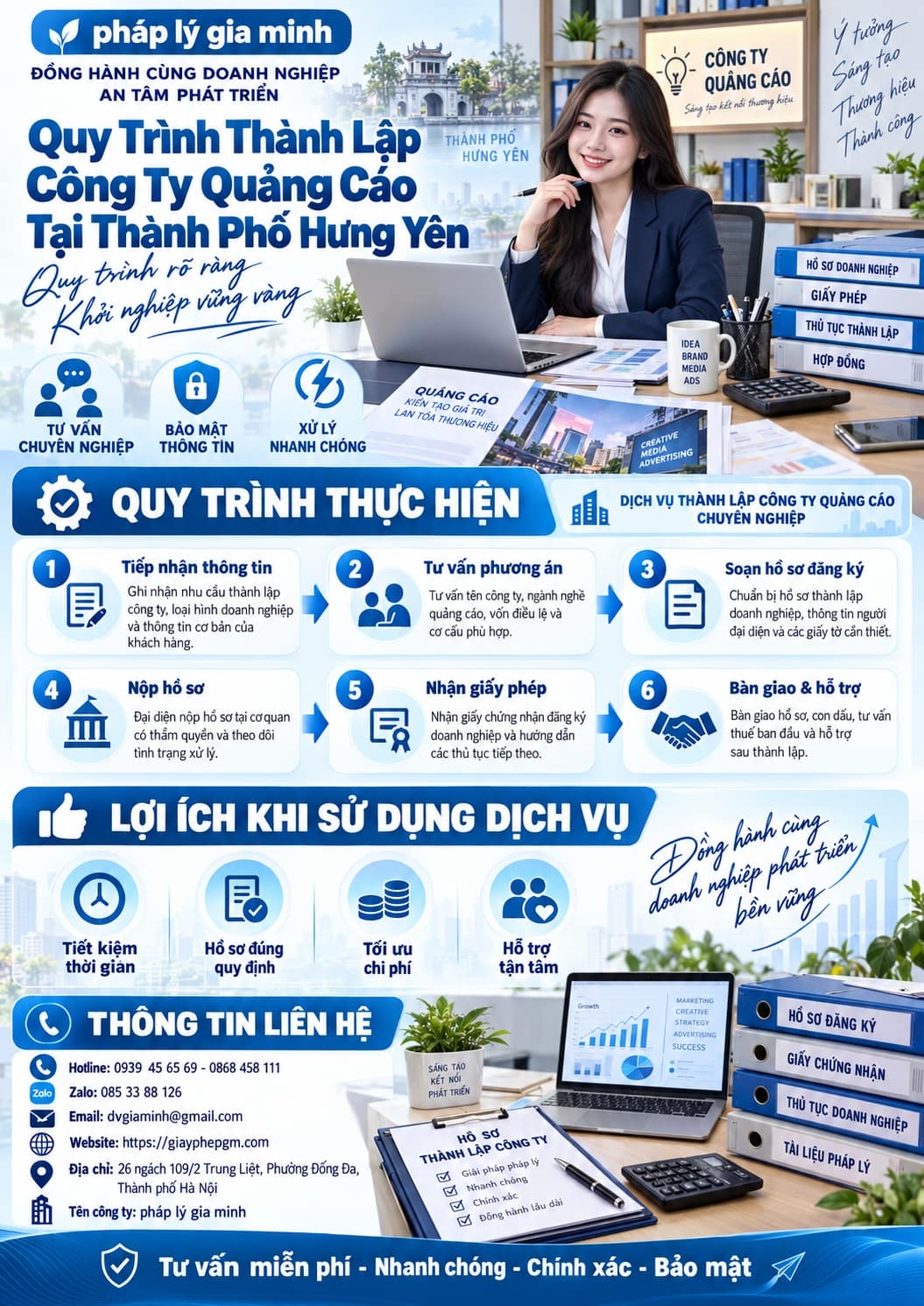 Quy Trình Thành Lập Công Ty Quảng Cáo Tại Thành Phố Hưng Yên