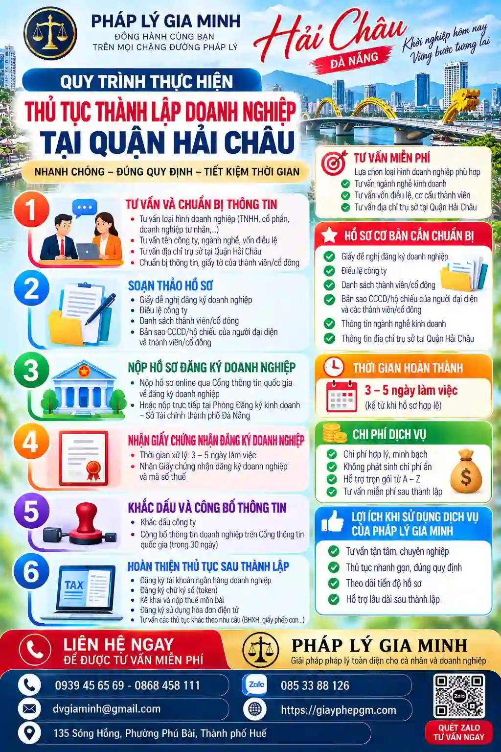 Quy trình thành lập doanh nghiệp tại Hải Châu Quy trình thành lập doanh nghiệp tại Hải Châu