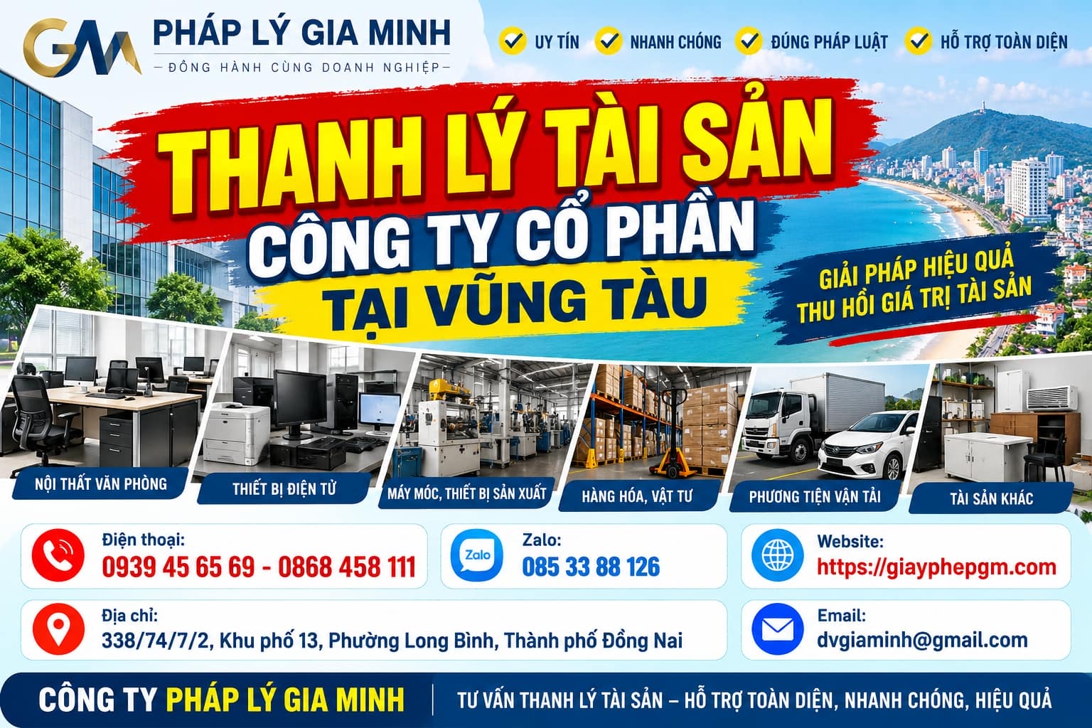 Thanh lý tài sản công ty cổ phần tại Vũng Tàu Thanh lý tài sản công ty cổ phần tại Vũng Tàu