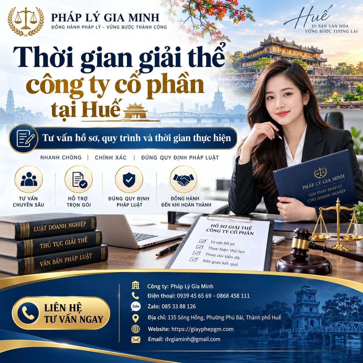 Thời gian giải thể công ty cổ phần tại Huế Thời gian giải thể công ty cổ phần tại Huế