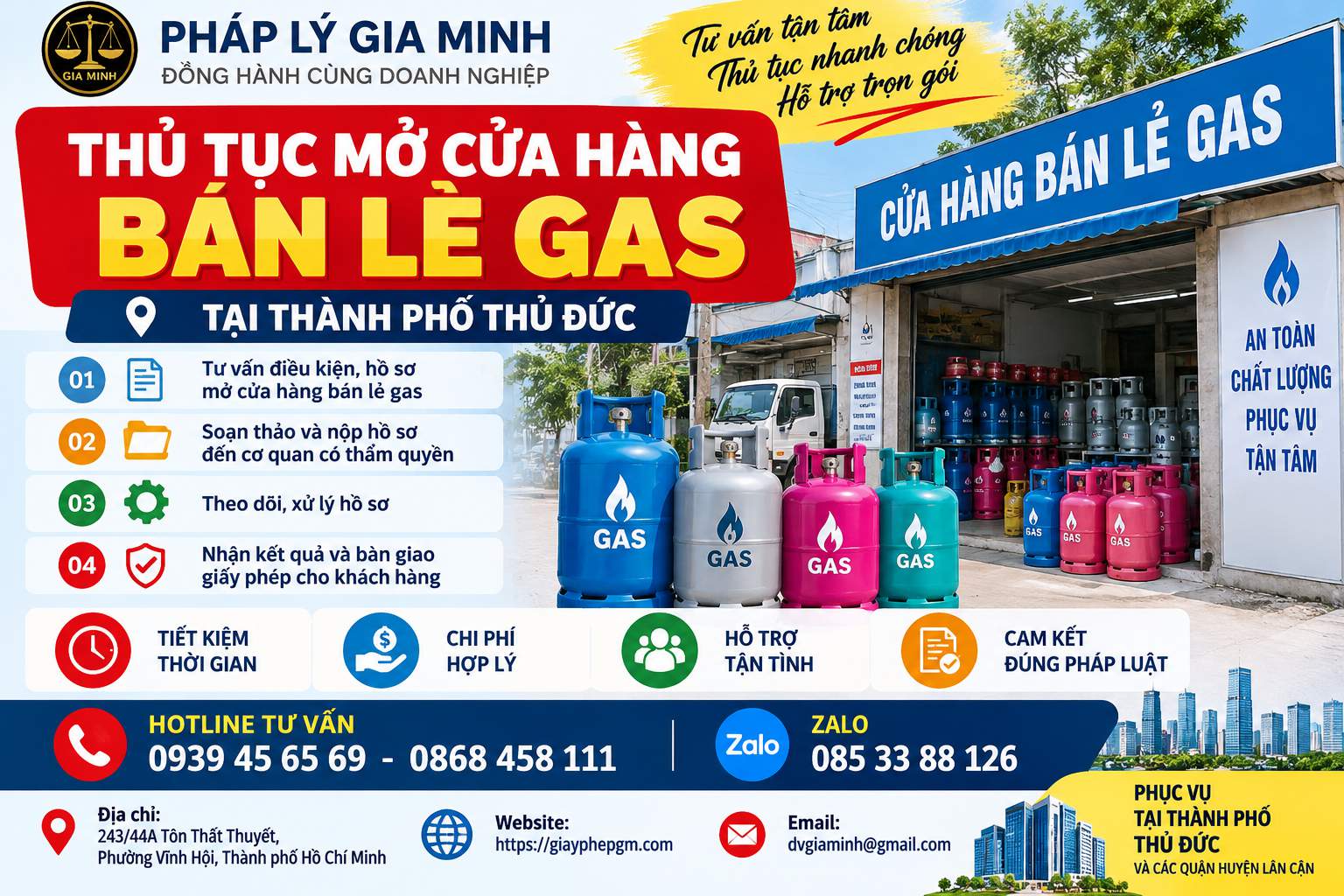 Thủ tục mở cửa hàng bán lẻ gas tại thành phố Thủ Đức