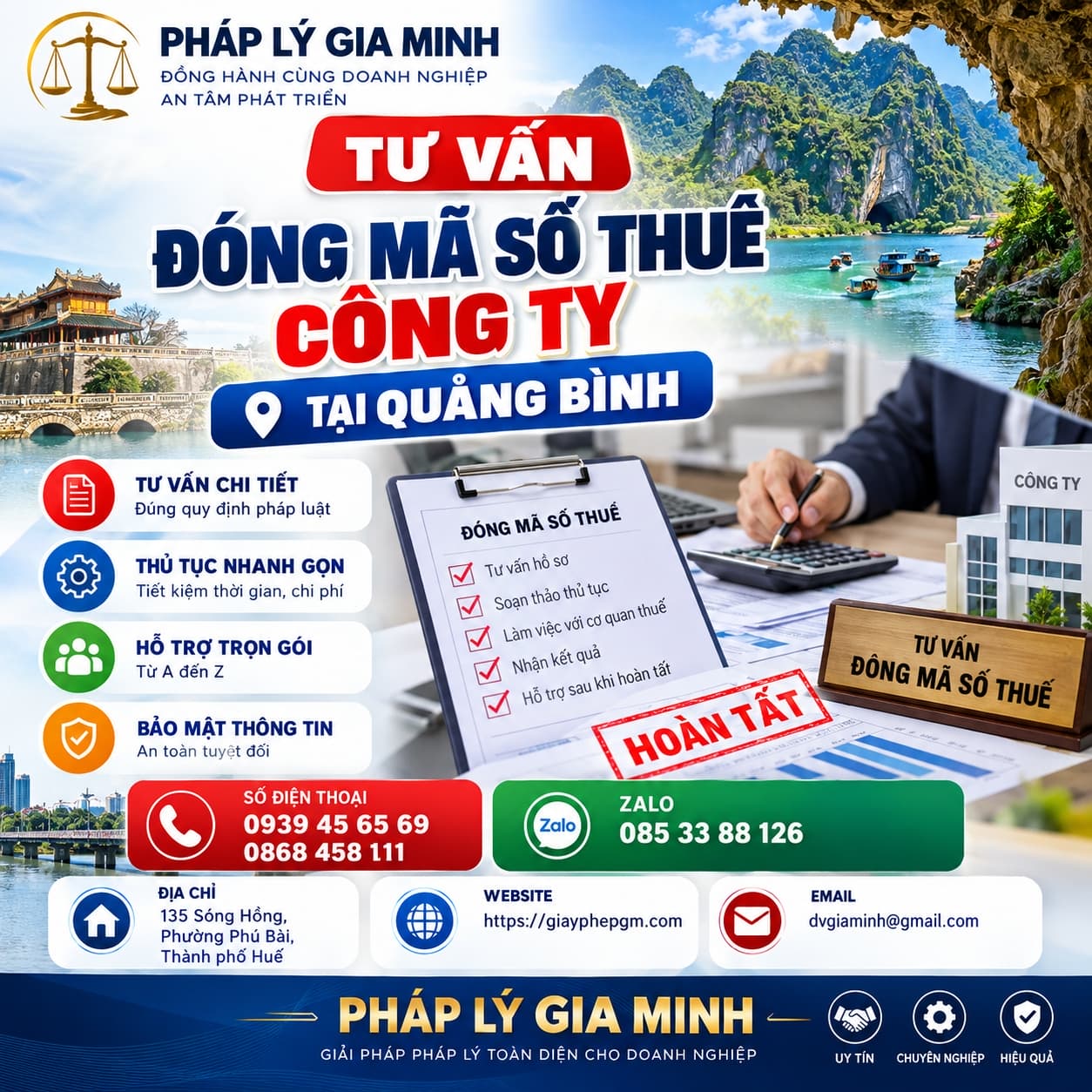 Tư vấn đóng mã số thuế công ty tại Quảng Bình Tư vấn đóng mã số thuế công ty tại Quảng Bình