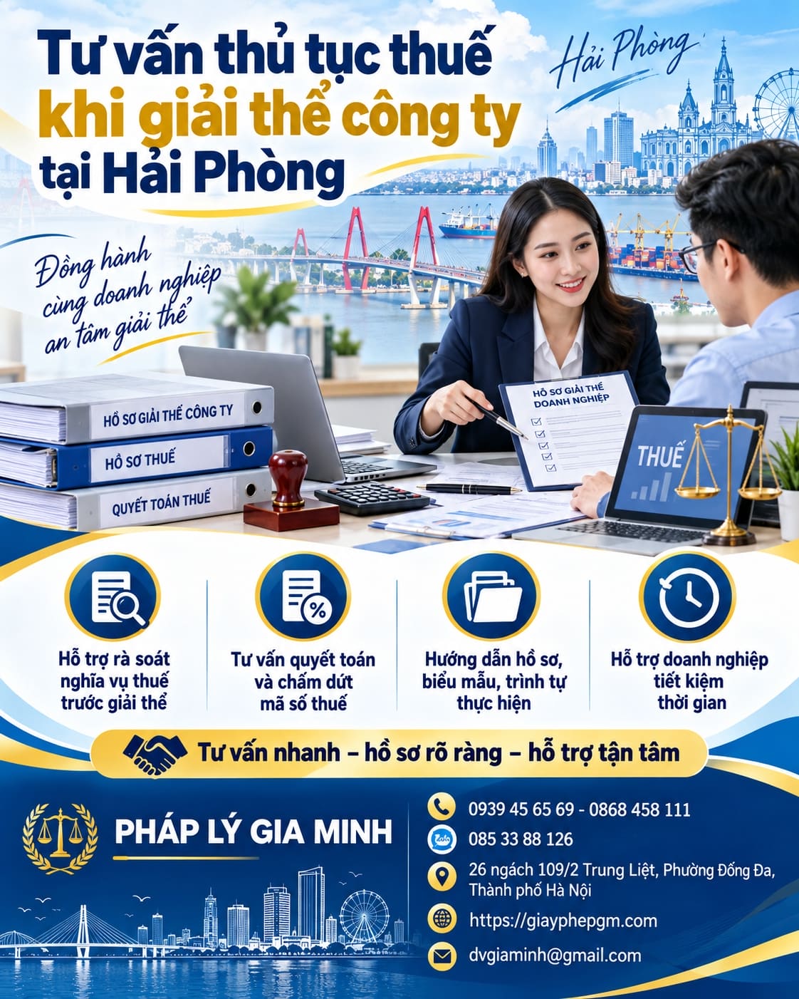 Tư vấn thủ tục thuế khi giải thể công ty tại Hải Phòng